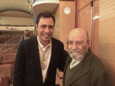 Con Luis de Pablo