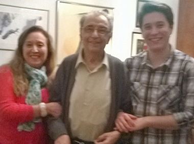 Compositor Joan Guinjoan y violinista Sergio Lecuona